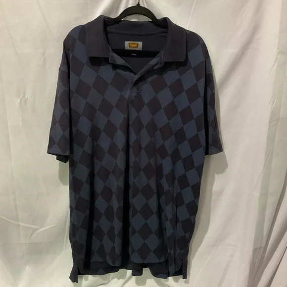 Foundry Supply Co Mens Big & Tall Quick Dry Polo Short Sleeve Size 2XL Navy - Picture 1 of 10